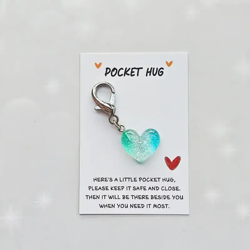 Heart Shaped Keychain, 40pcs/set Pocket Hug Keychain, Mini Pocket Hug, Party Favors for Women & Men, Gift for Friends & Family 1