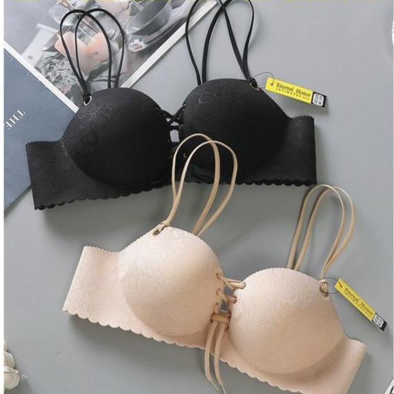 Áo lót su siêu nâng mút dày 4,5cm ,áo su non dây rút tạo khe đẹp_ uyên vũ shop