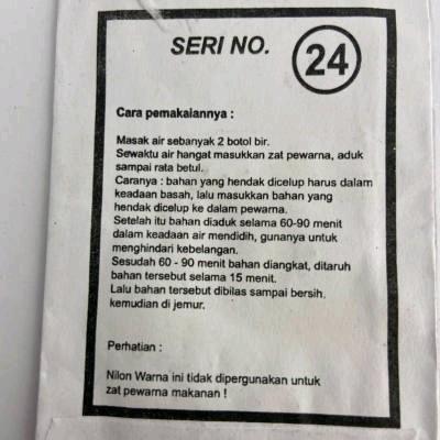 [PAKET 10 PCS] Pewarna Pakaian Permanen WANTEX NILON Wenter Nylon Cat Pakaian Stationery 2
