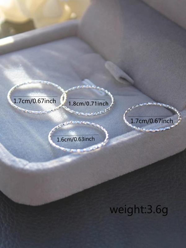 Women's Elegant Minimalist Ring Set, Trendy Exquisite Ring Set, Fashionable All-match Accessories As Gift for Women & Girls 1