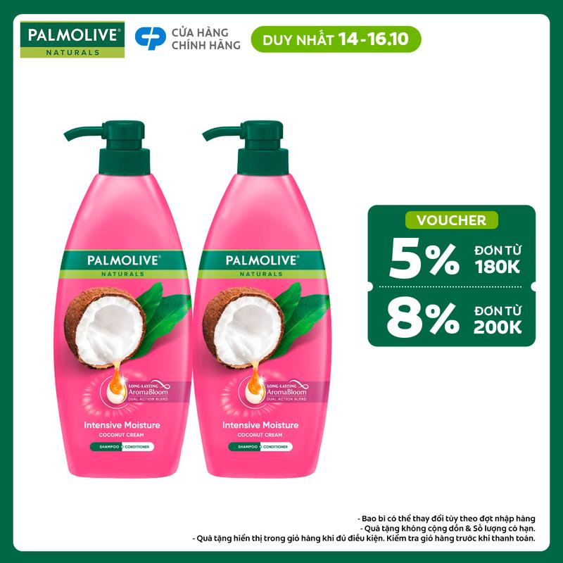 [Duy nhất 14-16.10] Bộ 2 dầu gội Palmolive Naturals chiết xuất thiên nhiên Chăm Sóc Tóc và Dưỡng Tóc bồng bềnh 600ML x2 phù hợp cho Nữ và Nam