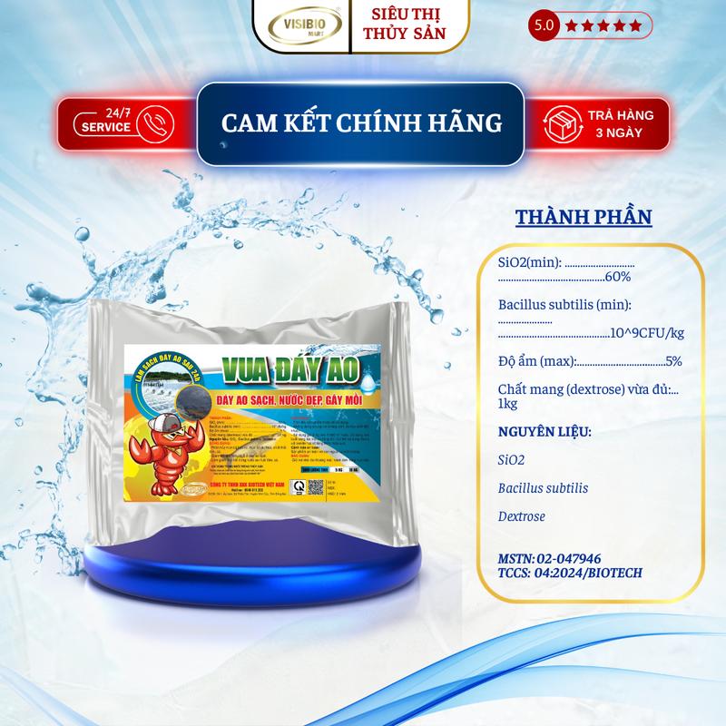 VUA ĐÁY AO - MEN VI SINH XỬ LÝ ĐÁY AO, GIẢI QUYẾT CÁC VẤN ĐỀ GÂY Ô NHIỂM ĐÁY AO, XỬ LÝ BÙN ĐEN THỐI ĐÁY CHO AO NUÔI TÔM CÁ 4