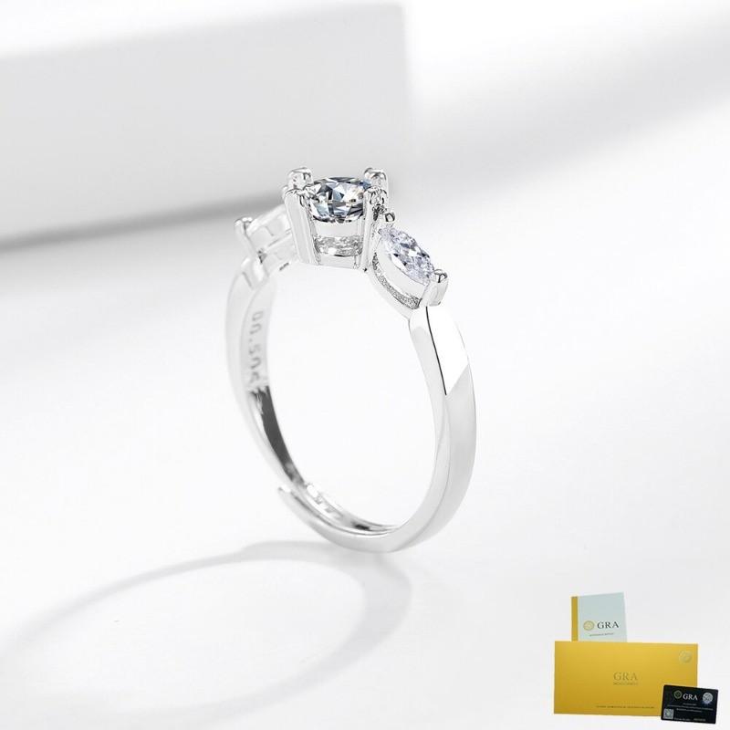 Nhẫn Đá Quý, Thiết Kế Độc Đáo Cá Tính Sang Trọng Giá Cả Phải Chăng, Độ Nhạy Cao, Dành Cho Phụ Nữ, Đồ Trang Sức Cầm Tay Ins, Có Giấy Chứng Nhận Gra 3
