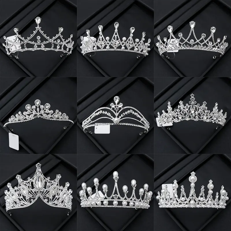 Vương Miện Kim Cương Giả, Vương Miện Cô Dâu, Vương Miện Đám Cưới, Phụ Kiện Tóc Công Chúa, Thích Hợp Cho 18 Tuổi Trở Lên Và Người Lớn, Quà Sinh Nhật, Phụ Kiện Quần Áo, Thích Hợp Cho Trẻ Em