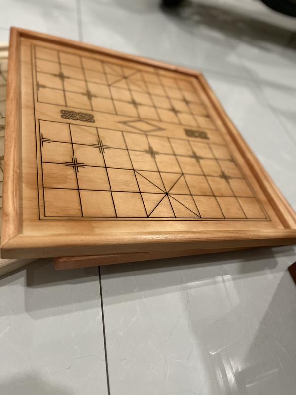 Bàn cờ tướng gỗ sơn 50cm x 55cm mặt 9ly