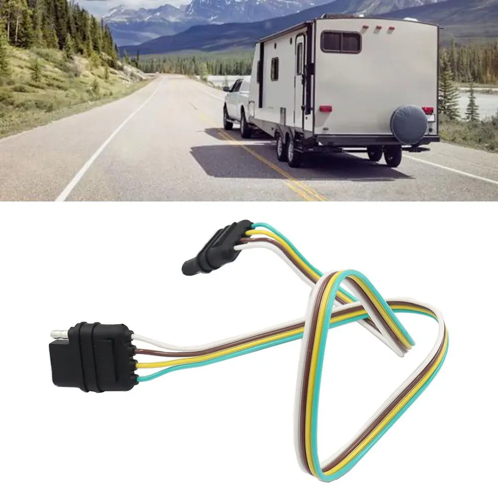 Trailer wiring harness power cable 4-hole SAE adapter suitable for car taillight