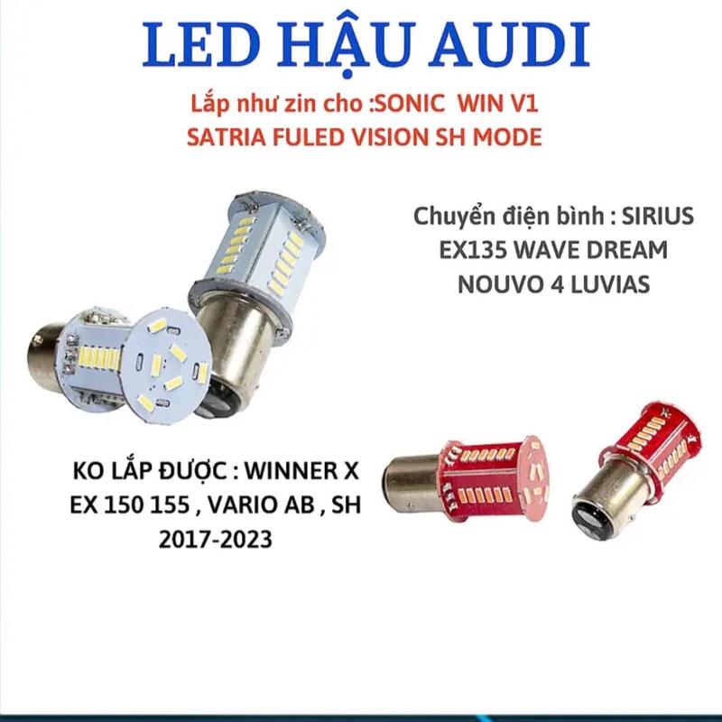  Đèn Led Hậu Audi siêu sáng gắn các dòng xe wave dream surius ex 135 winer v1  satria 