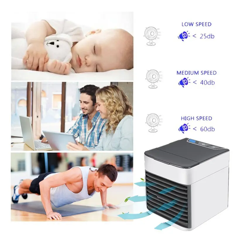 AC Mini Portable USB Arctic Air Cooler Ultra 2x Cooling Mini Fan Ac Artic Pendingin Penyejuk Udara Ruangan 2