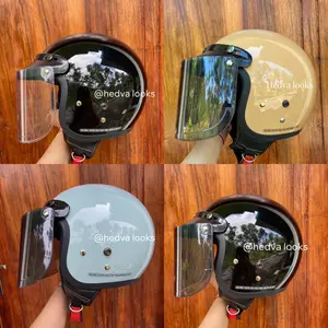 Helm Bogo Premium Dewasa Kaca Datar Full Leher SNI Motorcycle