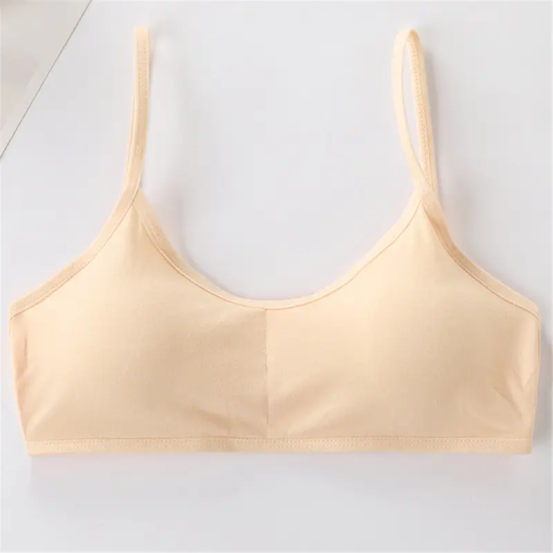 Áo Vest Nhỏ Cho Bé Gái, Được Làm Bằng Cotton Nguyên Chất, Không Có Vòng Thép, Thích Hợp Cho Thời Kỳ Phát Triển, Cho Học Sinh Từ 12-16 Tuổi 6