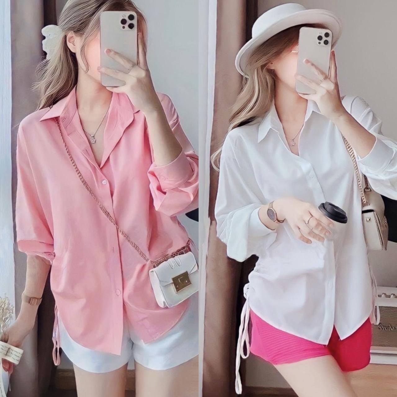 Thời Trang Bigsize Áo Sơ Mi Vải Lụa 50 - 100Kg Thanh Lịch Top Nữ Cotton Women - B.1201