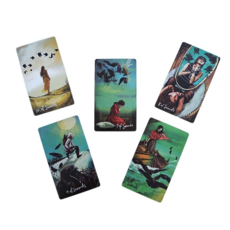 78pcs/set The Light Seer's Tarot, English Card Game With English Instructions, Fortune Telling Game for Beginners 4