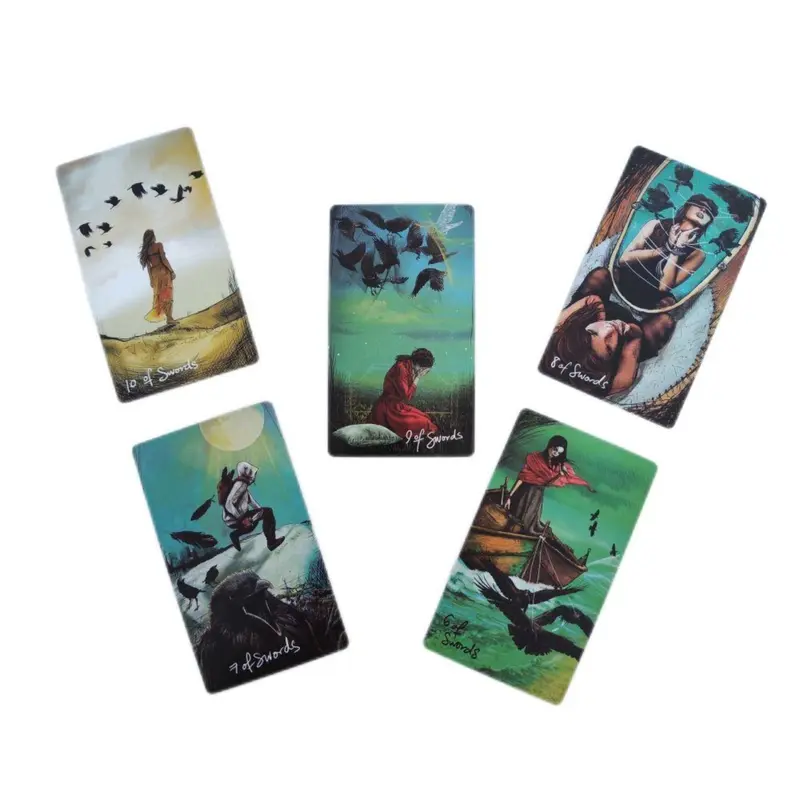 78pcs/set The Light Seer's Tarot, English Card Game With English Instructions, Fortune Telling Game for Beginners 4