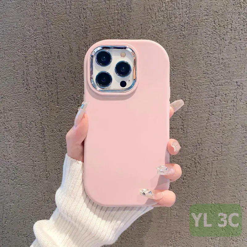 Casing Untuk Infinix Smart 9 8 7 Hot 50i 50 40i 30i 40 30 Pro 11 10 Play Note 30 4G 40 Pro Spark Go 2024 20 20C 10 10C SoftCase Pelapis Warna Polos Warna Permen Sederhana HP Silikon Metal Lens 7