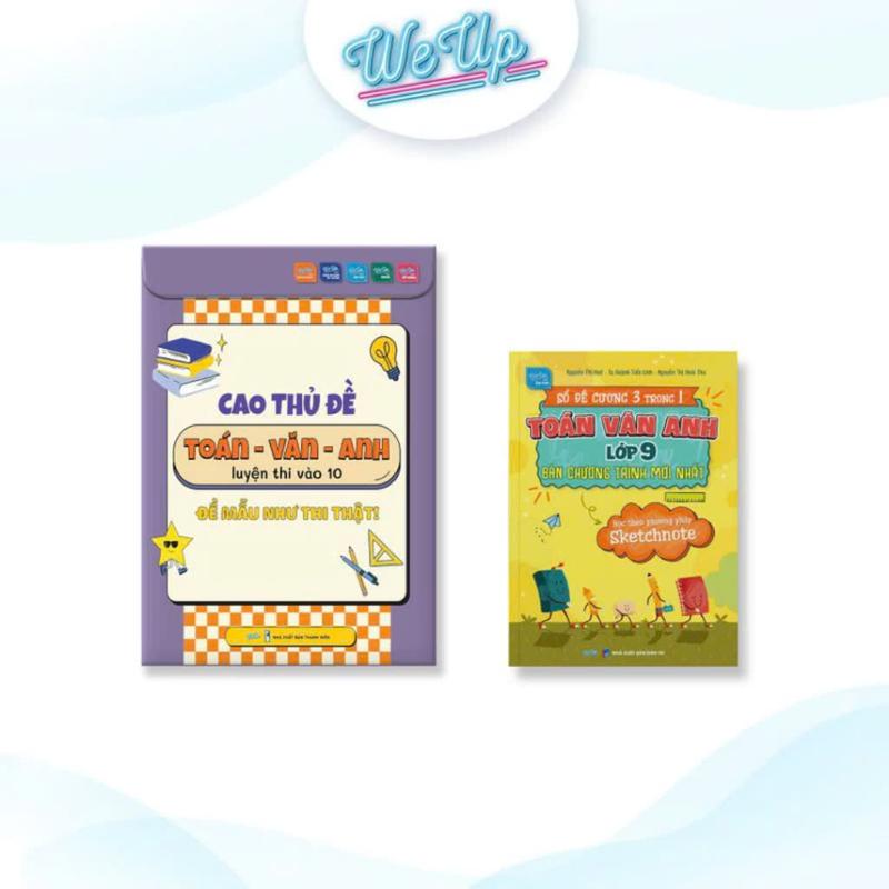 COMBO LỚP 9: Sổ Đề cương 3 trong 1 Toán Văn Anh lớp 9, cao thủ luyện Đề toán văn anh 9