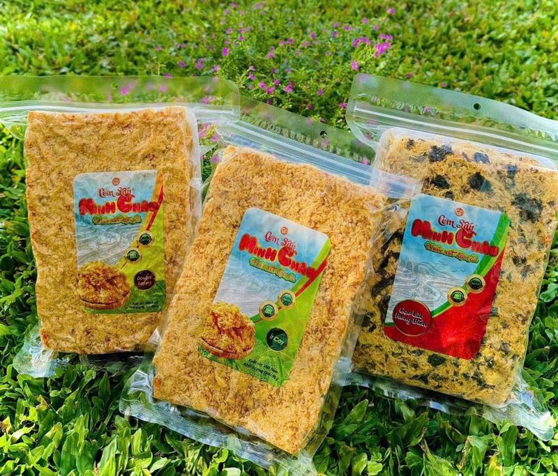  Cơm Cháy Siêu Chà Bông   Cơm Sấy   Minh Châu Thơm Ngon Giòn Minh Châu Food. gói 1 Lớp 95gram 