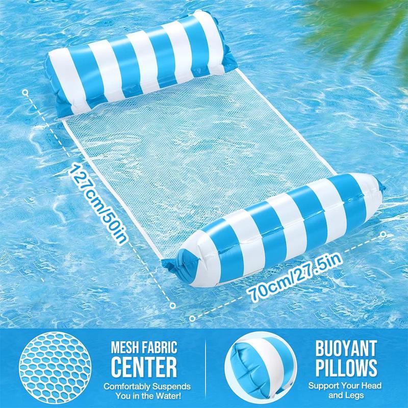 Inflatable Pool Hammock, Pool Float, Water Hammock Multi Purpose, Inflatable Pool Floats for Adults, Non-stick PVC Material, Swimming Float for Outdoor Swimming Pool 7