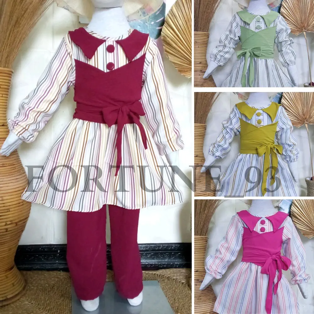 SET LESTI ANAK PEREMPUAN SALUR SAKILA MIX KRINKEL USIA 3-10 TAHUN