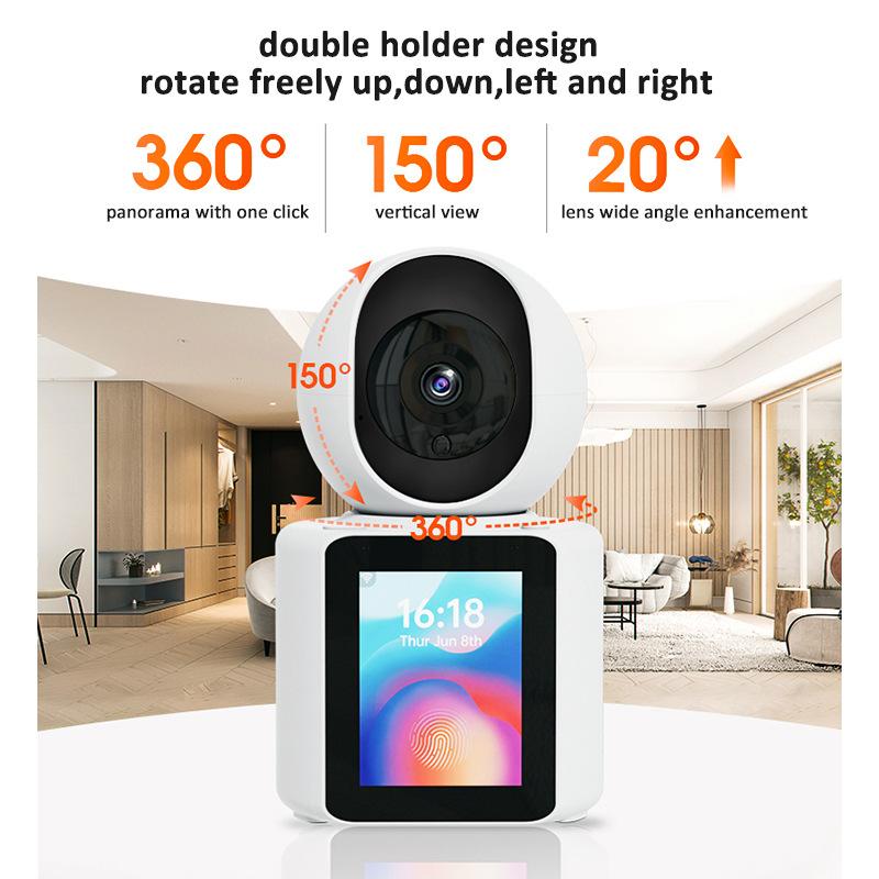 Product Introduction of Intelligent surveillance camera visual two-way video call one-click call home baby monitor with screen 9