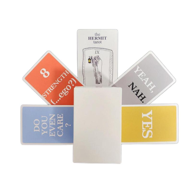 Product Introduction of 100pcs/set the Hermit Tarot Messages Oracle Number Tarot Card, Unisex English Cards Game, Casual Desktop Games for Adults 11