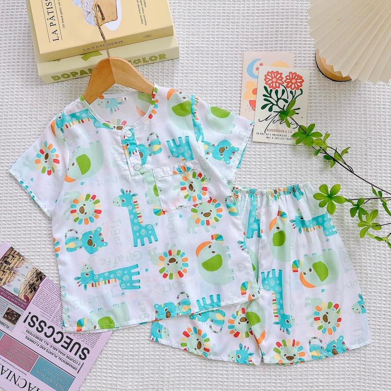 Bộ ngủ Tole bé trai Tay ngắn quần đùi từ 9 -35kg 7