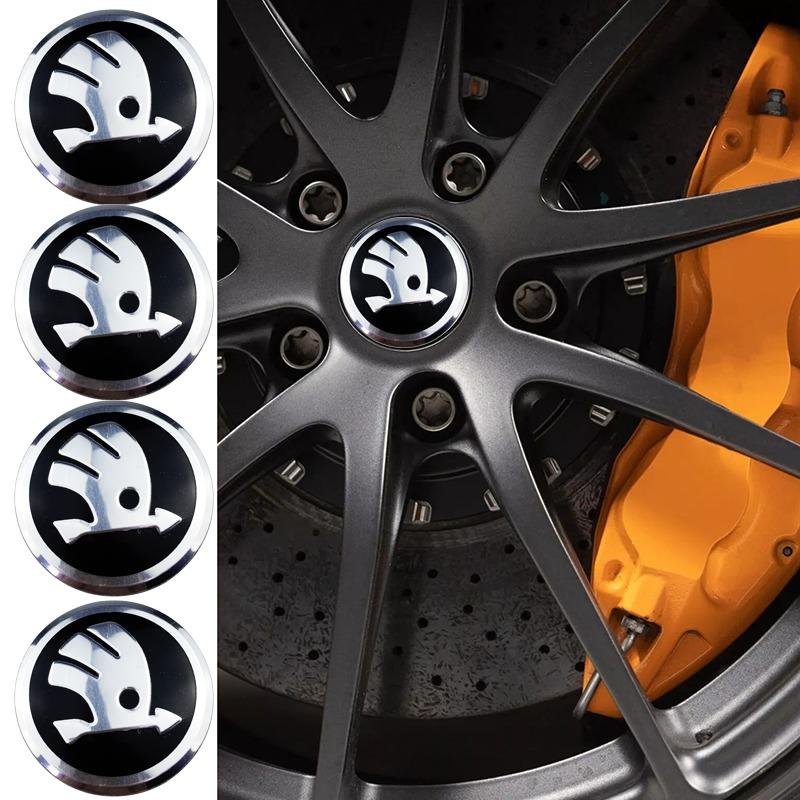xps4pcs Car Wheel Hubcap Stickers for Skoda Octavia rs Fabia - TikTok ...