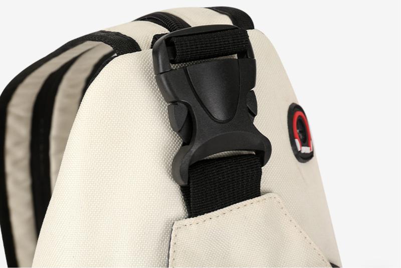 Product Introduction of Multi Pockets Sling Backpack, Casual Nylon Crossbody Bag, Travel Hiking Daypack With Zipper Strap 9