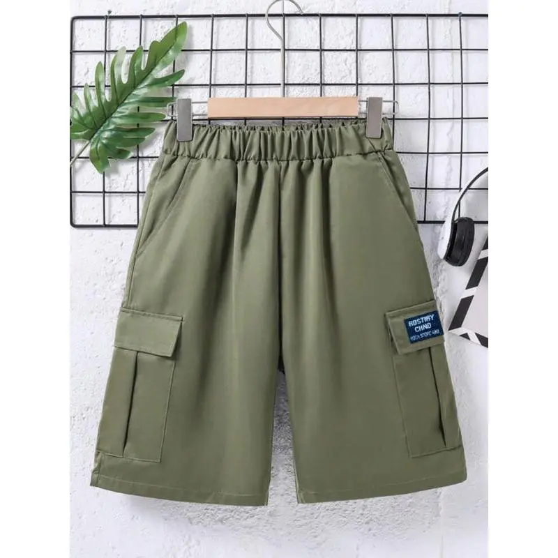 Quần short bé trai  kaki túi hộp cao cấp, quần đùi kaki bé trai hot trend 2024 (M6)
