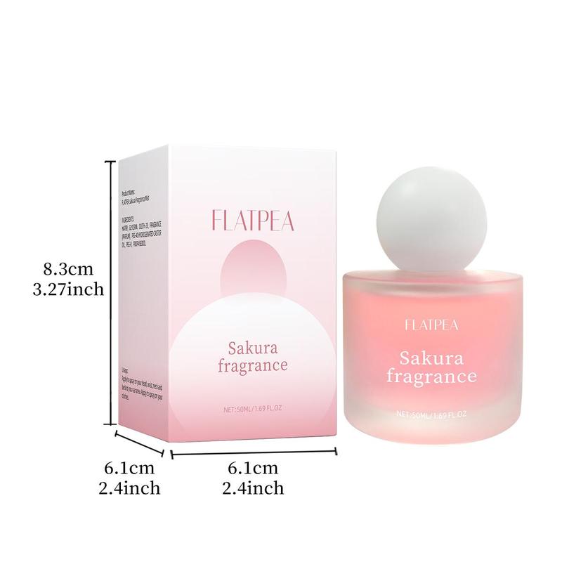 Elegant Sakura Fragrance Spray for Women, Long Lasting Fragrance for Birthday Gifts, Natural Refreshing Perfume Mist for Daily Use 1