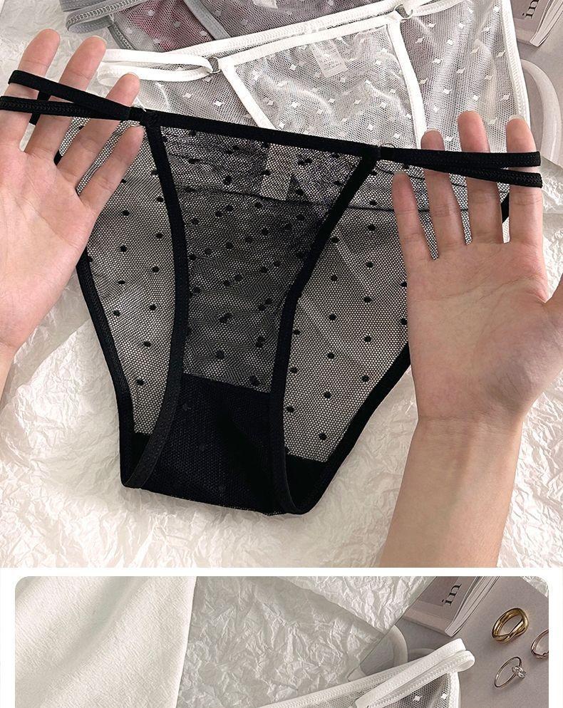 Product Introduction of spandex shorts women 2025 Hot Selling High Slit Lace Underwear Women Summer Thin Sheer Cotton Crotch 19