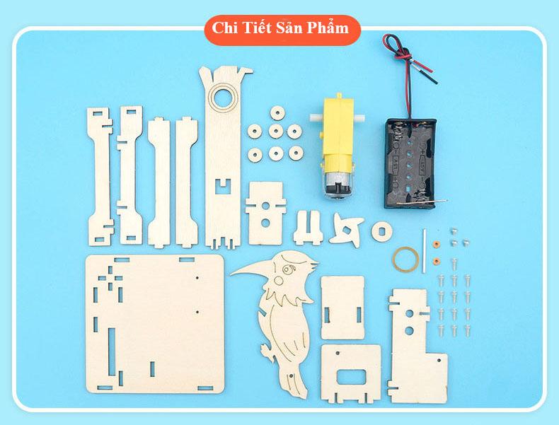 Product Introduction of Bộ Đồ Chơi Lắp Ghép STEM Mô Hình Chim Gõ Kiến, Bộ Đồ Chơi Khoa Học Tự Làm Chim Gõ Kiến, Bộ Đồ Chơi Gỗ Cao Cấp Khoa Học Tự Làm DIY Wood Steam 23