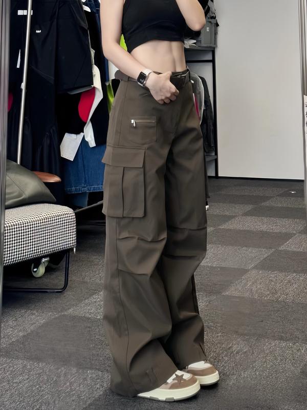 Quần kaki túi hộp nữ MRS dài 106cm Tôn dáng cực đẹp MRQ077U Nhung Pants Women Đen