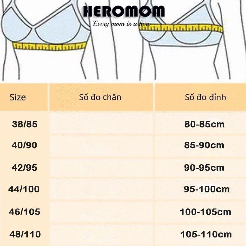 Product Introduction of Áo lót ngực cho bà bầu và cho bé con bú mở khuy không gọng áo chip LỤA TĂM Heromom 811 0