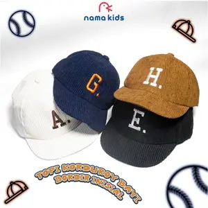 Topi Anak Bayi Premium Bordir Inisial Topi Bayi Corduroy Custom Bordir Inisial Premium Topi Anak Bayi Premium Bordir Nama Topi Corduroy Anak custom free Bordir Inisial Bayi laki laki cowo