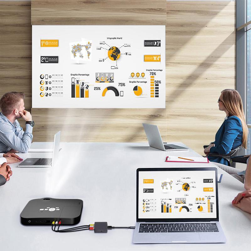 Product Introduction of Bộ chuyển đổi AV sang HDMI, 1 bộ, Hỗ trợ đầu ra độ nét cao 1080p hoặc 720p, Không cần cài đặt trình điều khiển, Cầm Tay, linh hoạt, cắm và chạy Phụ Kiện 103
