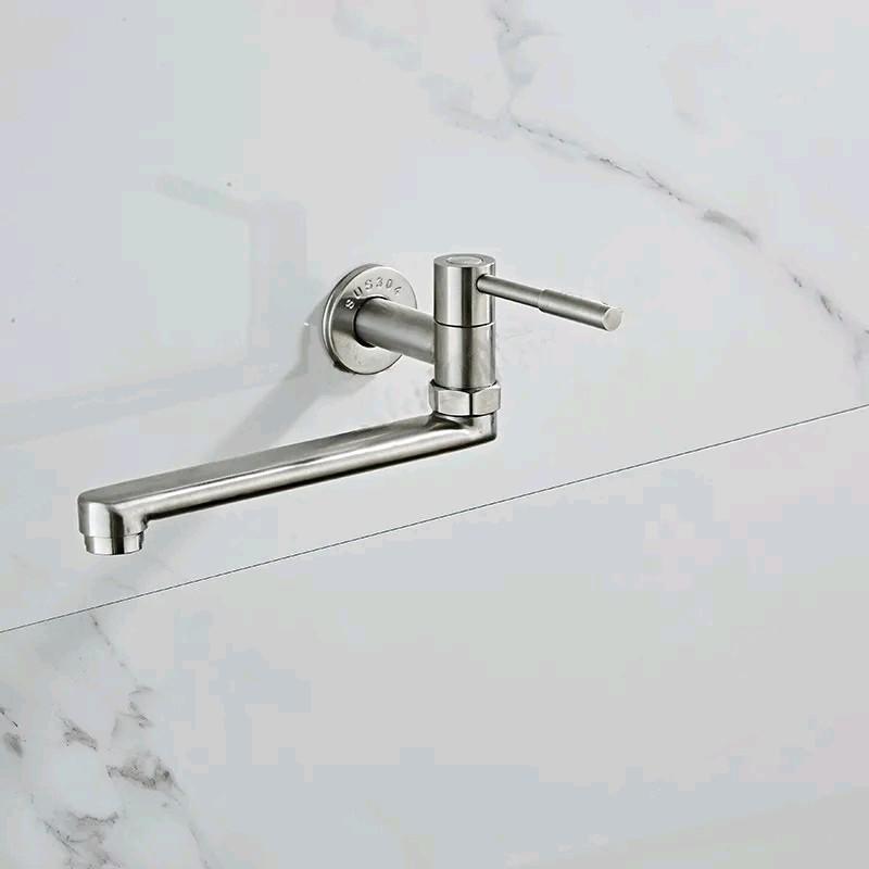 Vòi hồ mỏ dài inox 304 xoay 360°