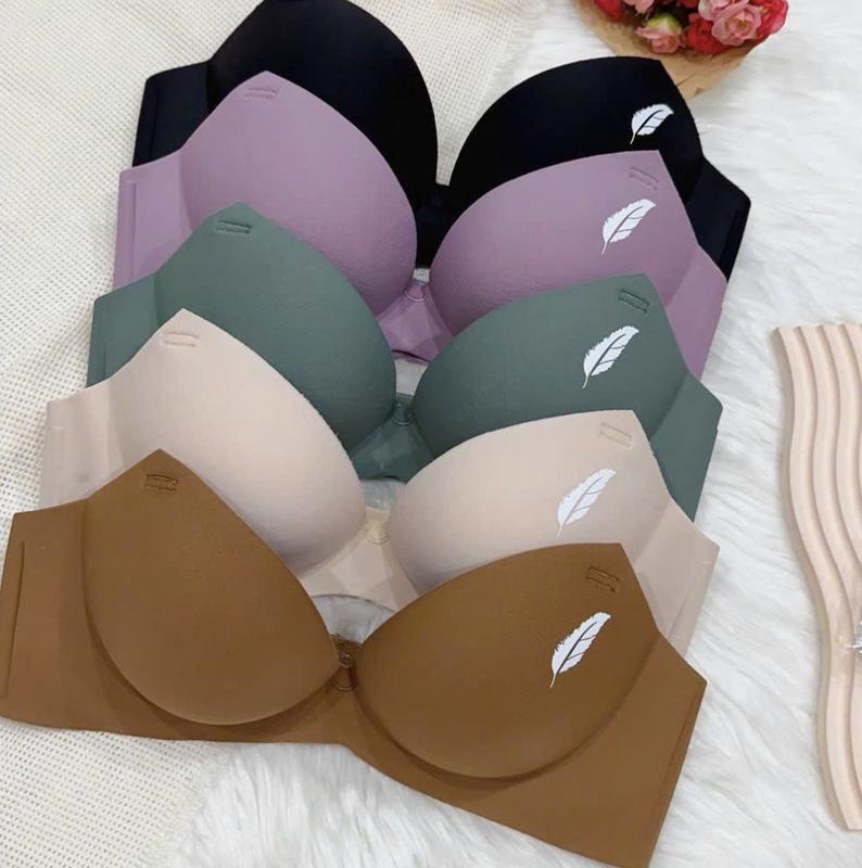 Combo 3 Áo lót đúc su không gọng đệm mút dày 3.5cm dành cho v1 nhỏ và lép Size 34-40 Hình Lá Liễu Nhung Nữ