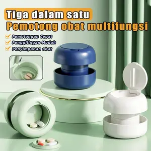 Alat Pemotong Obat & Penghancur Tablet – Pill Cutter dan Penumbuk Obat Portabel untuk Memotong dan Menghancurkan Obat