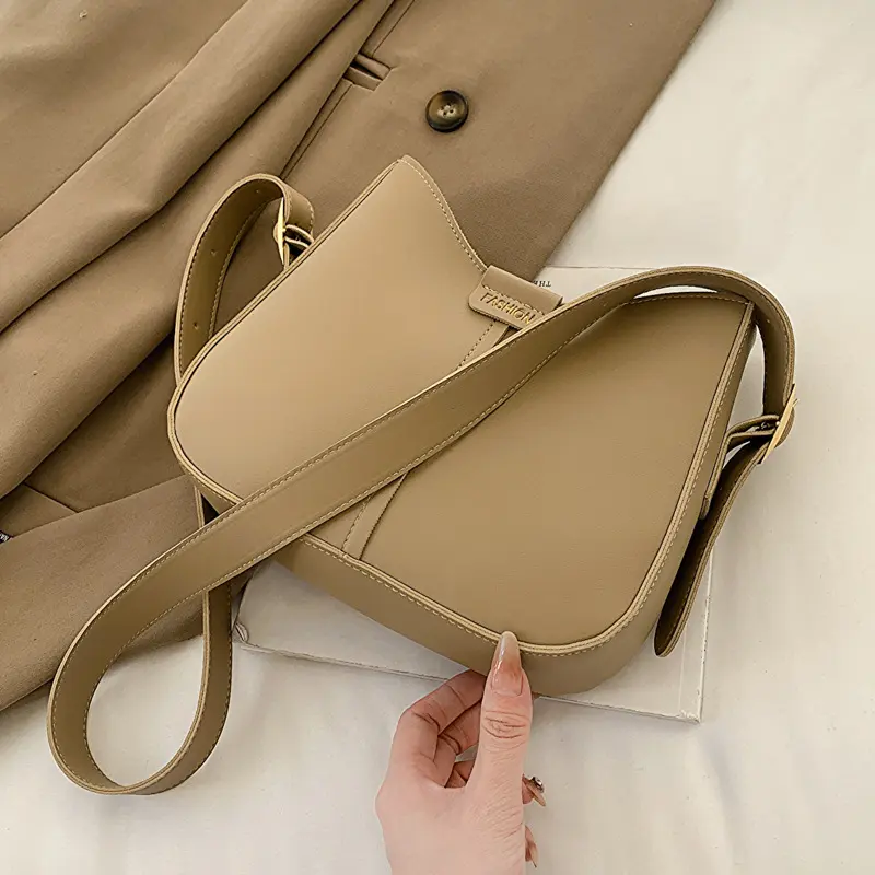 Túi Sức Chứa Lớn, Thời Trang Cổ Điển Chủ Nghĩa Tối Giản, Màu Trơn Dành Cho Nữ, Bộ Sưu Tập Xuân Hè 2023, Túi Messenger Đeo Vai Phong Cách Phương Tây Mới, Túi Tote Bag Lady 7