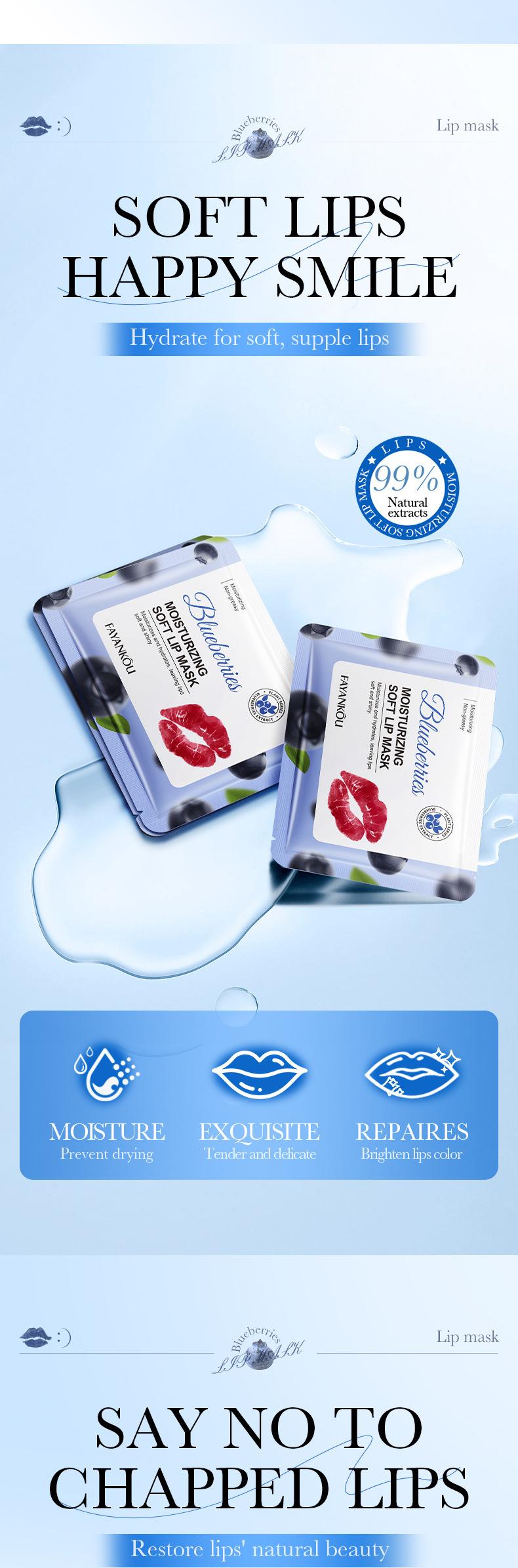 Product Introduction of Mặt Nạ Ngủ Dưỡng Ẩm Cho Môi Việt Quất Mặt Nạ Môi Dạng Thạch Cải Thiện Đường Viền Môi Skincare 2
