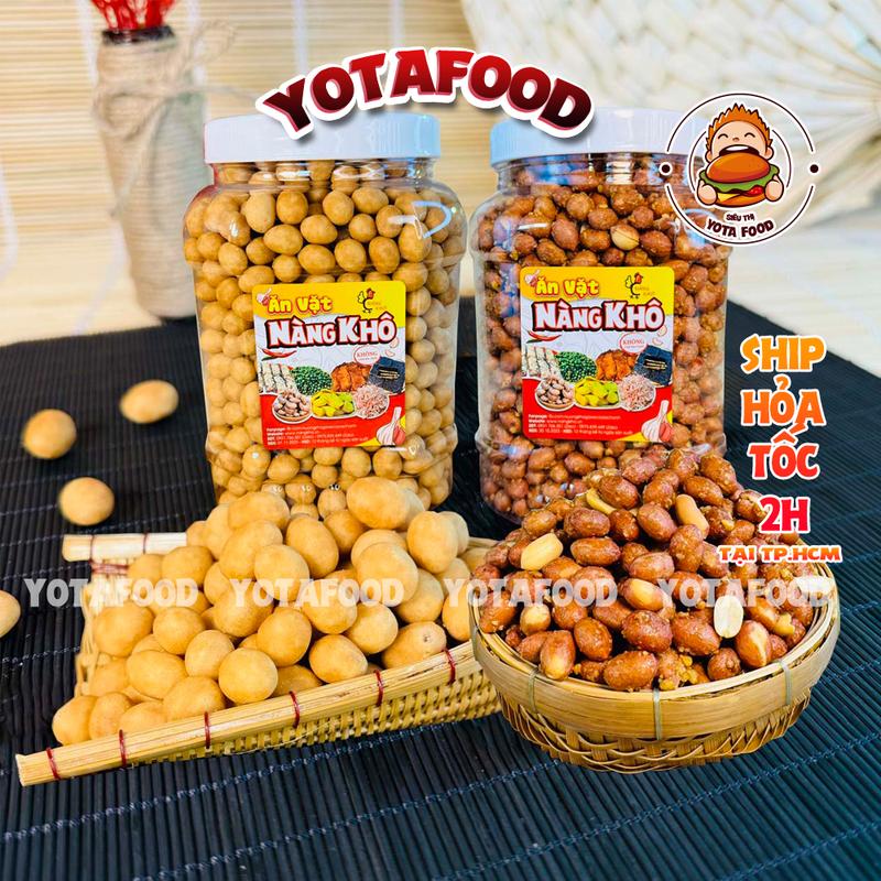 Combo 2Kg Đậu Phộng Mix 2 Vị [ 1Kg Đậu Phộng Cốt Dừa + 1Kg Đậu Phộng Tỏi Ớt ] Thơm Giòn | Yotafood