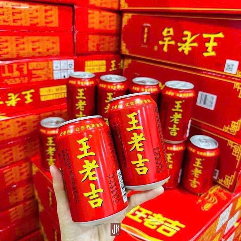 Thùng trà sâm trà thảo mộc Wanglaoji lon 310ml_ 24 lon