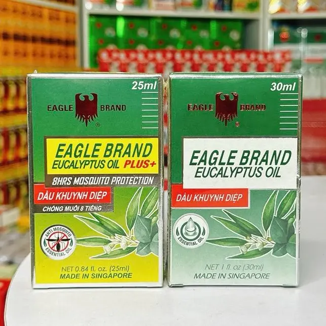 Dầu khuynh diệp con Ó Eagle Brand Eucalyptus oil Singapore 25ml, 30ml 0