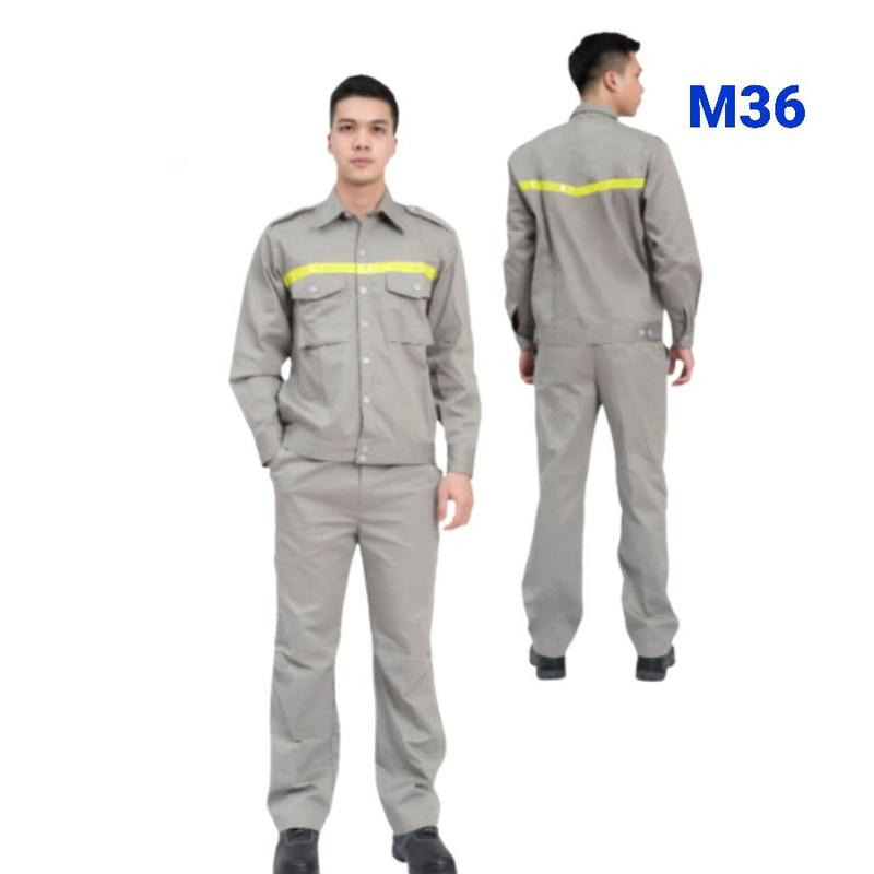 Bộ quần áo bảo hộ lao động chất kaki dày dặn không bai xù,bền bỉ GỌN GÀNG PHONG CÁCH PHỐI MÀU MỚI LẠ LÊN PHOM CỰC CHUẨN THỎA MÁI HOẠT ĐỘNG Nam Sơ Mi Menswear Có Túi 