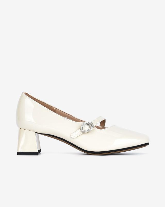 Giày Cao Gót Zuciani Mũi Vuông Quai Đính Đá - G4242