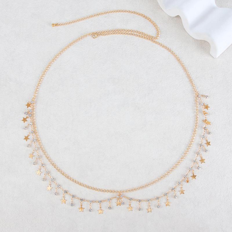 Product Introduction of Dây Chuyền Thắt Lưng Mặt Dây Chuyền XINGX, Thời Trang Cá Tính, Thủ Công, Phong Cách Châu Âu Và Mỹ Đồ Trang Trí Thắt Lưng, Bikini Đi Biển Gợi Cảm, Tua Rua Nhiều Lớp, Bán Chạy 7