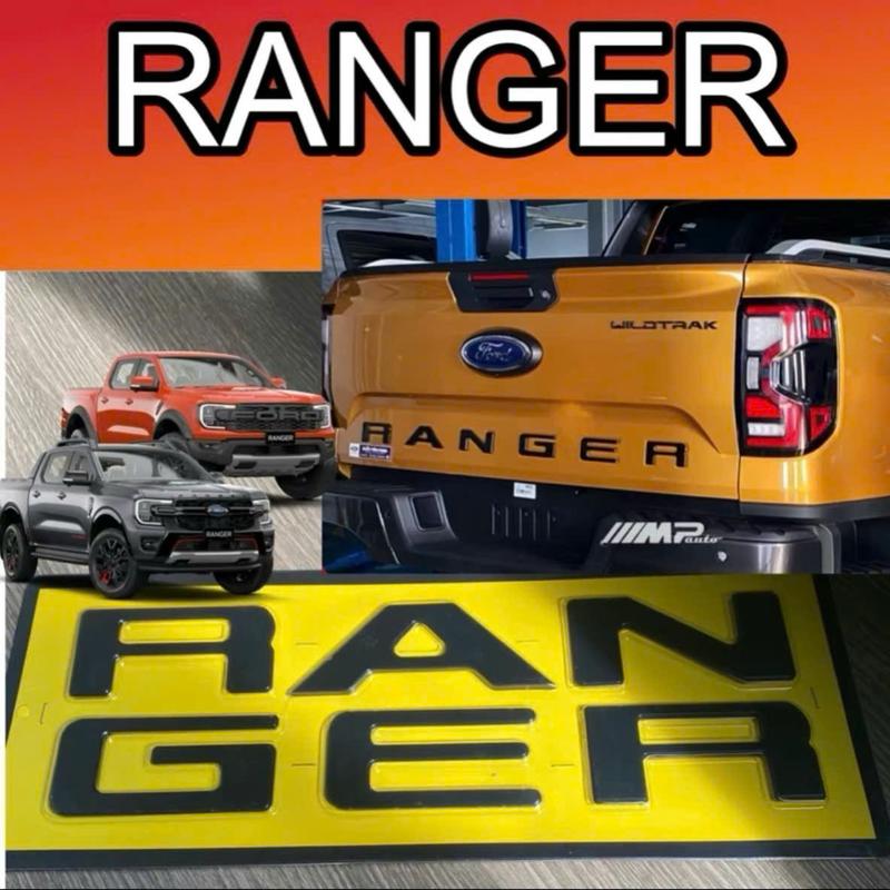 Chữ Ranger dán thùng xe Ford Ranger 2023 - 2025. Chữ Ranger nổi dán bửng xe Ford Ranger Chuẩn zin