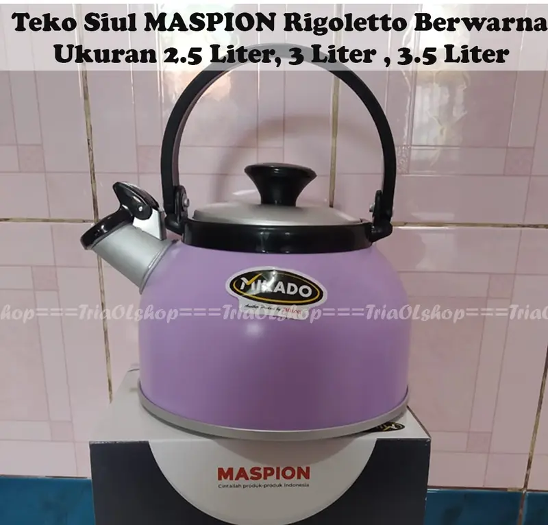 Teko Siul Bunyi Maspion 2.5 Liter, 3 Liter, 3.5 Liter / Teko Siul Mikado Rigoletto / Ceret Bunyi 1