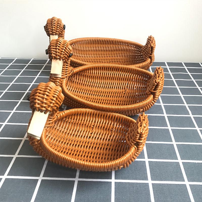 Product Introduction of Giỏ Đựng Trái Cây, Dệt Mây, Hình Dạng Dễ Thương, Bát Trái Cây, Khay, Giỏ Đựng Đồ Ăn Nhẹ Rau Củ 18