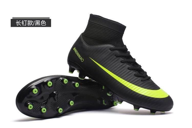 Product Introduction of Giày Futsal dành cho nam và nữ, giày bóng đá có gai dài đến mắt cá chân, giày cao cổ, giày thể thao trong nhà 14